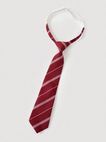 1 件男女通用纯色条纹领带，时尚百搭，适合搭配校服 - 彩色 - 查看 10