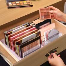 1pc/2pcs Eyeshadow Palette Storage Box, Eyeshadow Organizer, Makeup Storage Display Rack, Suitable For Vanity, Bathroom Countertop, Cabinet, Photography Props - Multicolor - View 8