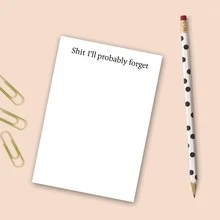 1 tờ giấy nhớ vui nhộn, sổ tay xé rời hài hước, sổ tay ghi chép danh sách đồ dùng văn phòng, quà tặng hoàn hảo cho đồng nghiệp, bạn bè, đồng nghiệp - 4x5,5 inch - Nhiều màu - Xem 4