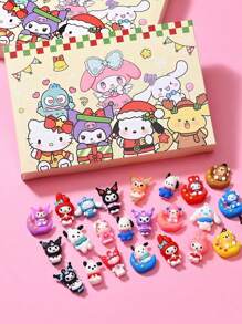 新品圣诞系列娃娃盲盒玩具戳戳乐大号娃娃24孔送亲朋好友圣诞礼物生日礼物娃娃挂件戳戳乐（内有款式随机） - 彩色 - 查看 3