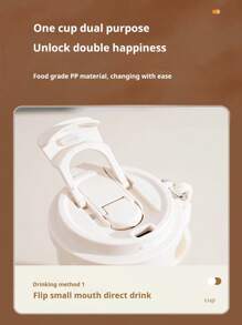 1 件保温旅行杯，便携式不锈钢时尚咖啡杯，适合男士和女士 - 彩色 - 查看 7