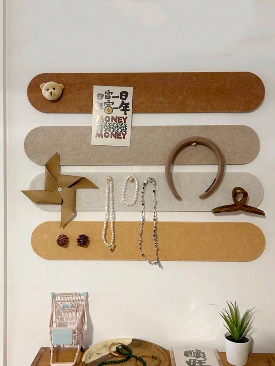 Panel De Fieltro Hexagonal Autoadhesivo - Tablón De Notas, Decoración De Pared Para Oficina O Hogar