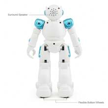 Remote Control Intelligent Robot Toy For Boys - Sing, Dance & Gesture With R11! As Halloween, Christmas Gift - Blue - View 11