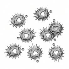 1 件不锈钢吊坠饰品吊坠不对称吊坠 DIY 耳环项链适用于珠宝制作用品 - 吊墜 - 查看 3