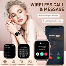 PAKRYS 1pc Smart Watches For Men Women(Answer/Dial Calls) With LED Flashlight 1.952" AMOLED Display Fitness Tracker With Heart Rate SpO2 Sleep Monitor 100+ Sports Mode Smartwatch For IOS Android