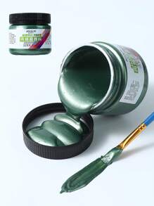 1 st Akrylfärg 100 ml Metall Guld Silver Koppar Gipsdocka Dropplimkrokpasta Handgjorda D IY Färgning, Målning, Graffiti Pigment - Multifärgad - Visa 16