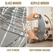 4 Packs Self Adhesive Acrylic Mirror, Mirror Tiles,Flexible Plastic Mirror Sheets Wall Stickers,Frameless Small Mirror,Minimalist Home Decor, Modern Stickers, Gift, Living Room Decor, Home Bedroom Refresh,Kitchen Ideas, Bathroom Decor,Stickers,Wall Decal, Vinyl Decal For Home Decorations,Spring Decoration Items Refresh Your Home,Rama Decoration Stickers Gifts Birthday Graduation