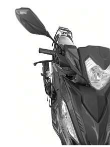 2pcs Universal Motorcycle Mirrors, Motorcycle Accessories, Motorcycle Rearview Mirror - 黑色 - 查看 4