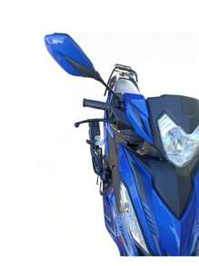 2pcs Universal Motorcycle Mirrors, Motorcycle Accessories, Motorcycle Rearview Mirror - 藍色 - 查看 4