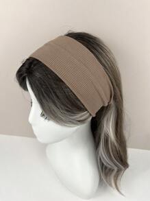 1 pieza Diadema elástica de punto de estilo urbano, accesorios para el cabello, diadema turbante, banda para la sudoración