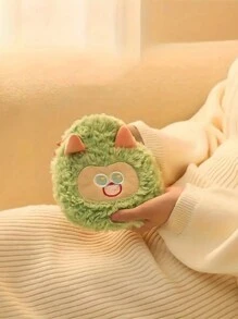 1 bình nước nóng hình quái vật dễ thương: 4 màu (Trắng, Hồng, Xanh lá, Tím) - Hoàn hảo cho mùa đông, du lịch và làm quà tặng - Chất liệu PVC - Giặt tay hoặc giặt khô - 1 cái - Xem 4