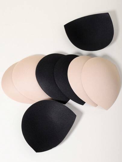 可重复使用的半圆形胸罩插入垫，隐形防凸柔软舒适胸部加固垫，适用于派对、海滩、宴会等各种场合