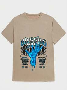 Unisex StreetWear T-Shirt 100% Cotton NEW! - Màu be - Xem 2