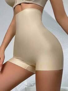 1pc Women High Waist Tummy Control Butt Lift Slimming Shorts Panty - Apricot - View 2