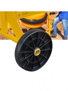 Concrete Mixer Wheel Csm 400 L 1 Stroke - Plastic Wheel - màu đen - Xem 5