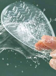 1 Pair GEL Honeycomb Forefoot Cushion Pads For High Heels, Soft Shock-Absorbing Particles Textured Anti-Slip Insoles, Half Size Up