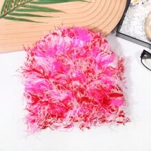 1pc Unisex Camouflage Fluffy Beanie Hat, Warm Thick Winter Cap For Men, Personalized Casual Outdoor Cycling Headwear Winter Christmas Hat Men Beanie Ski Hat Fall Outfit