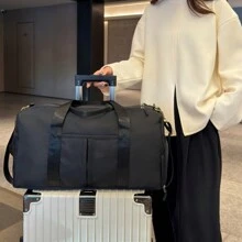 Waterproof Travel Bag Gym Fitness Bag - màu đen - Xem 2