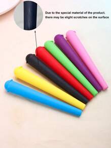 10 件/套硬质 PVC 锥形储存管，锥形支架，适用于各种尺寸的锥体，防震、防潮、防水，便携式烟盒配件，多色组合，理想的节日礼物 - 彩色 - 查看 11