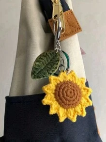 1/2/5件钩针向日葵钥匙扣 可爱钥匙圈 钱包 包 背包 汽车挂饰 耳塞盒 配饰 女士女孩礼物。创意钥匙扣、背包挂件、包饰、生日礼物、派对小礼品,钩针向日葵钥匙扣 可爱钥匙扣 钱包 背包 汽车挂饰 耳塞盒 配饰 女士女孩礼物。创意钥匙扣、背包挂件、包饰、生日礼物、派对小礼品 - 向日葵吊墜B - 查看 5