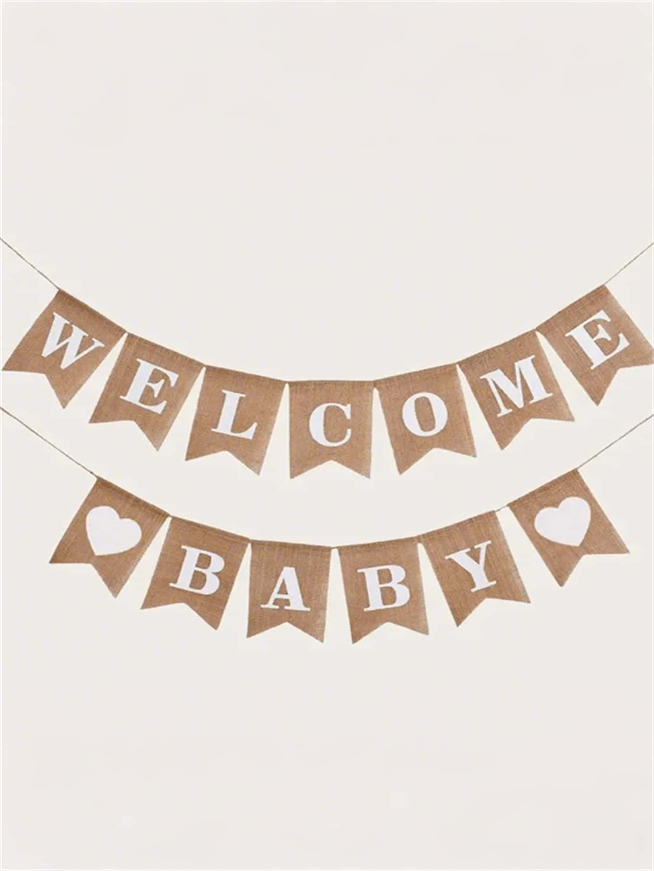 1 conjunto de faixas de festa personalizadas, faixas de juta para casamentos, decoração de chá de bebê, decoração de família para chá de bebê, presentes