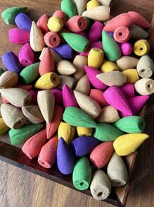 160pcs, Backflow Incense, Natural Waterfall Incense For Backflow Incense Burner, Perfect Yoga Gift, Brings Relaxing Aroma With Soothing Scent, Natural Waterfall Incense Cone, Home Backflow Cone, For House Air Freshener, Meditation, Yoga, Home Or Office Purification - Backflow Incense - View 9