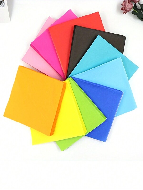 20 peças de papel de seda de cor lisa, papel de seda multicolorido para festa de carnaval - adequado para decoração de eventos de feriado, decoração de mesa, decoração de piquenique ao ar livre e várias ocasiões