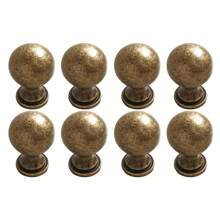 4pcs/8pcs Vintage Brass Zinc Alloy Cabinet Handles - Classic European Style, Perfect For Bedroom & Kitchen Wardrobes
