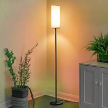 1PC Living Room Floor Light,E26 Base, Remote Control And App Control, Modern Vertical Light With Lamp Shade, Minimalist High Light With Foot Switch, For Reading In Bedroom Living Room And Study With A Light Bulb - Xem 3