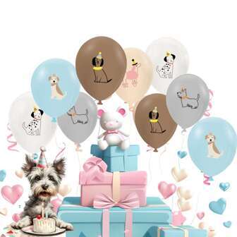 Globos con temática de perro - Perfectos para cumpleaños de cachorros, reuniones, fiestas y campamentos | Decoración ideal para inauguraciones de tiendas de mascotas, aniversarios y montajes de fiestas