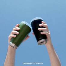 BLACK BEER THERMAL CUP 700 ML WITH LID AND ATTACHED OPENER - 黑色 - 查看 3