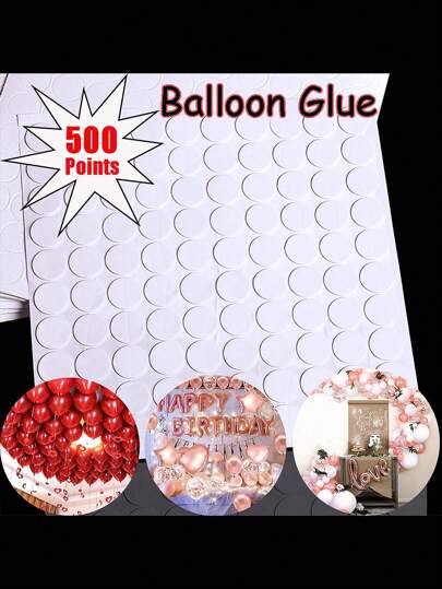Balloon Decoration Accessories Super Sticky Stickers Balloon Double-Sided Balloon Foam Round Glue Point