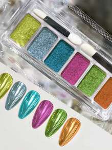 6件套畅销流行美甲变色龙粉 - 彩色 - 查看 13