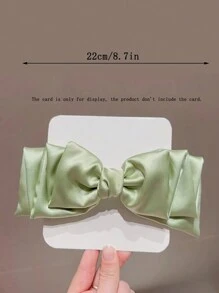 1pc Girls' Green Butterfly Shaped Hair Clip For Daily Life Or Vacation In Spring/summer - Mint Green - View 5