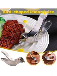 1 件装不锈钢鸟形柠檬榨汁器茶叶浸泡器手动柠檬榨汁器柑橘柠檬榨汁器水果榨汁器酸橙压榨器金属专业手动榨汁器厨房工具 - 彩色 - 查看 6