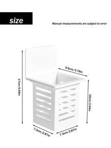 1/2/3 cái, Ống đựng cọ trang điểm, Ống đựng cọ trang điểm, Hộp đựng mỹ phẩm treo tường, Ống đựng cọ trang điểm có thể tháo rời, Hộp thoát nước đựng đồ vệ sinh cá nhân phòng tắm, Kệ phòng tắm, Hộp đựng lược chải tóc treo tường nhà vệ sinh phòng tắm, Kệ chậu rửa mặt, Giá đựng kem đánh răng, Hộp đựng bàn chải đánh răng, Hộp đựng bộ xương đa chức năng, Sử dụng cho nhiều tình huống, Giá thoát nước nhà bếp Hộp đựng đồ thoát nước bát đĩa - trắng - Xem 6