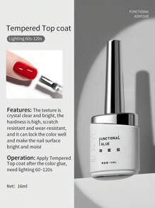 annies 1支16毫升指甲底胶封层指甲油凝胶延长胶加固凝胶防剥落高光泽美甲沙龙专用 - 彩色 - 查看 16