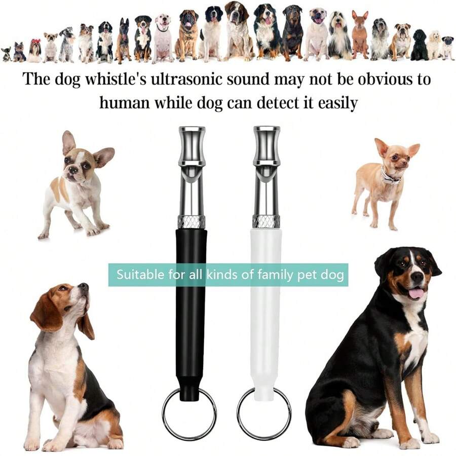 Silent Dog Whistle - Ultrasonic Hundepfeife | Einstellbare Frequenz Gegen Bellen