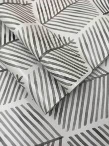 YUANYI 1 Roll 17.52in*39.37in Removable And Reusable Wallpaper, Self-Adhesive Vinyl Furniture Sticker, Waterproof Modern Geometric Green Striped Pattern, Suitable For Bathroom, Living Room, Bedroom And Kitchen Wall Decor, PVC Removable