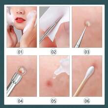 Bộ 8 dụng cụ trị mụn, mụn đầu đen, vết thâm, mụn nhọt, chăm sóc da, làm đẹp, bộ làm sạch lỗ chân lông, dụng cụ trị mụn đầu đen, làm đẹp, sản phẩm chăm sóc da, spa, chăm sóc bản thân, dụng cụ chăm sóc da, chăm sóc da mặt, đồ dùng thẩm mỹ, da, sữa rửa mặt, chăm sóc da mặt - trắng - Xem 3