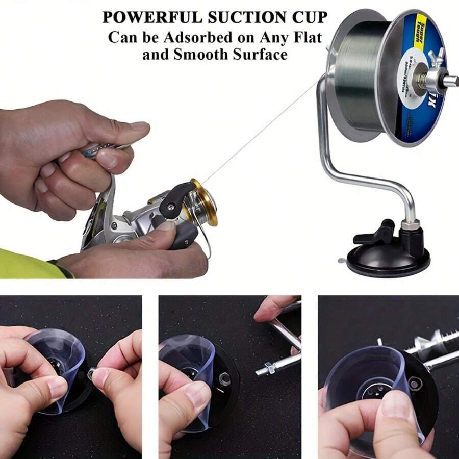 1 máy cuộn dây câu, máy quấn dây có thể điều chỉnh, hệ thống trạm cuộn dây - Đen và trắng - Xem 1