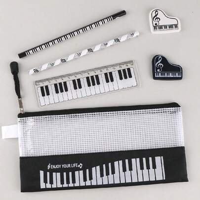 6/12pcs/Set Student Painting Set Piano Key Style Painting Set Stationery Set Student Gift Christmas Gift