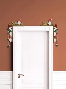 2 Cái/bộ Đồ trang trí cửa gỗ Giáng sinh - Trang trí khung cửa Giáng sinh lùn màu, Trang trí khung góc cửa Giáng sinh, Trang trí cửa Giáng sinh, Trang trí góc cửa Giáng sinh, Trang trí nhà cửa, Trang trí bối cảnh, Trang trí tiệc theo chủ đề, Trang trí tường - Giáng sinh - Xem 5