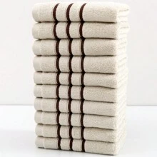 1/10 件加厚、吸水、不起毛的手/脸巾，500GSM，非常适合浴室使用，成人，沙龙，酒店，健身房，水疗中心家庭浴室装饰秋季装饰返校洗碗布厨房毛巾 - 彩色 - 查看 4