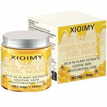 Xioimy Mặt nạ lột tay và chân Bee Peel-Off 50g, Làm sạch sâu tự nhiên, Loại bỏ da chết, Làm mịn nếp nhăn, Làm sáng da tay, Thích hợp cho tay khô, lão hóa, nứt nẻ - Vàng - Xem 11