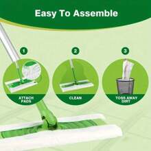 2pcs[30 Pieces Per Pack] Ultra-Fine Fiber Cleaning Mop Refill Towels, Disposable Mop Towels, Suitable For Both And Wet Use, Convenient And Easy To Use