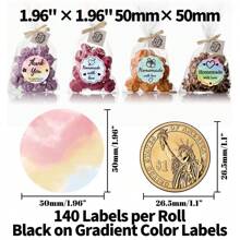Sticker thermique holographique laser argent M110 pour les artisanats de fête, les décorations de fête, compatible avec M220 E210 P50 DETONG P1