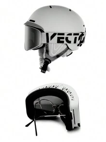 VECTOR MOTION Double-Layer Anti-Fog Cylindrical Ski Goggles, Wide Vision, Unisex, Suitable For Single/Double Snowboard, Magnetic, Near-Sighted Protective Goggles