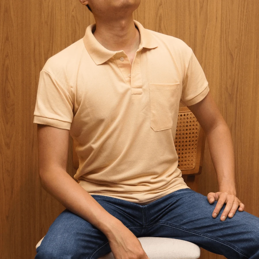 Men's Basic Polo Shirt With Pocket - Caqui - Ver 1