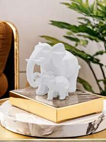 1 tượng voi nhỏ, đồ trang trí phong thủy, đồ trang trí nhà cửa, vật trang trí nhỏ, thu hút tài lộc, quà sinh nhật tuyệt vời. - Nhiều màu - Xem 2